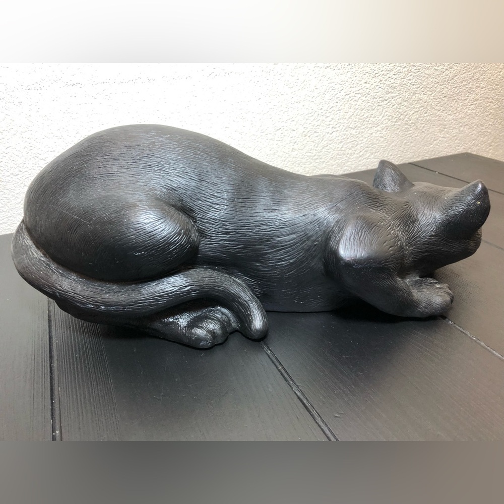 VINTAGE CHALK BLACK STALKING CAT UNIVERSAL STATUARY 1989 USA 912 - Picture 3 of 10